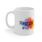 Load image into Gallery viewer, &quot;Fierce&quot; White Ceramic Mug 11oz
