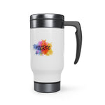 Load image into Gallery viewer, &quot;Fierce&quot;  Stainless Steel Travel Mug with Handle, 14oz
