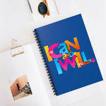 Load image into Gallery viewer, &quot;I Can and I Will&quot; Spiral Notebook - Ruled Line
