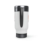 Load image into Gallery viewer, &quot;Fierce As A Mother&quot; Heart Stainless Steel Travel Mug with Handle, 14oz
