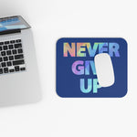 Load image into Gallery viewer, &quot;Never Give Up&quot; Mouse Pad (Rectangle)
