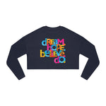 Load image into Gallery viewer, &quot;Dream Hope Believe Do&quot; Women&#39;s Cropped Sweatshirt - 2 colors
