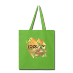 Load image into Gallery viewer, &quot;Fierce AF&quot; Canvas Tote Bag - lime green
